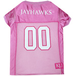KU-4019 - University of Kansas - Pink Mesh Football Jersey