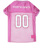 MIA-4019 - Miami Hurricanes - Pink Football Mesh Jersey