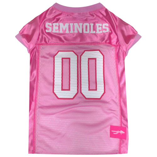 Florida State Seminoles Pink Mesh Football Jersey