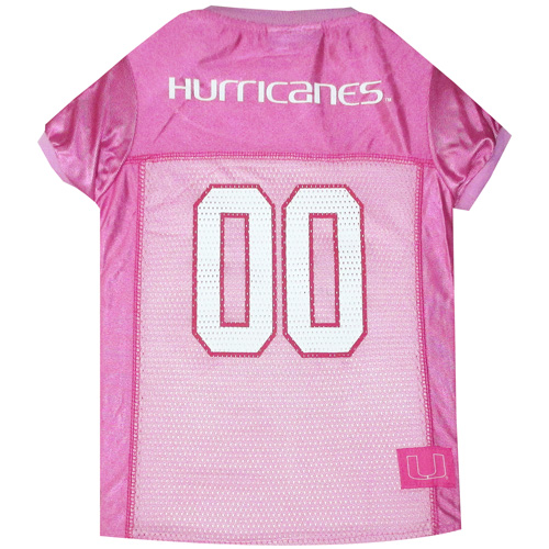 Miami Hurricanes - Pink Football Mesh Jersey