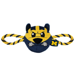 MI-3242 - Michigan Wolverines - Mascot Double Rope Toy