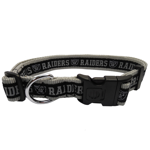 Oakland Raiders Extra Large Dog Collar